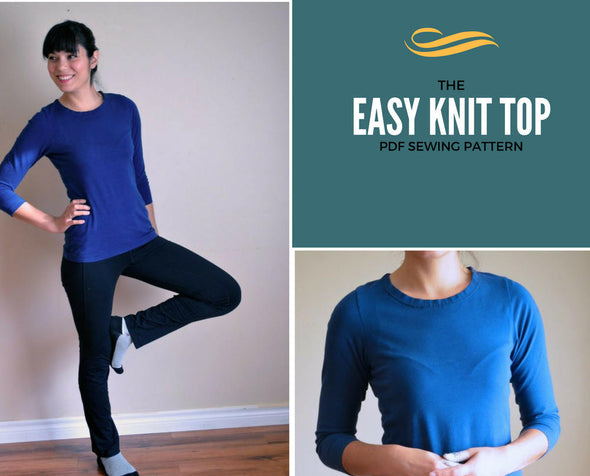 Easy Knit Shirt Printable PDF pattern - DGpatterns
