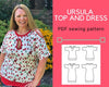 The Ursula Knit Top and Dress PDF sewing pattern - DGpatterns