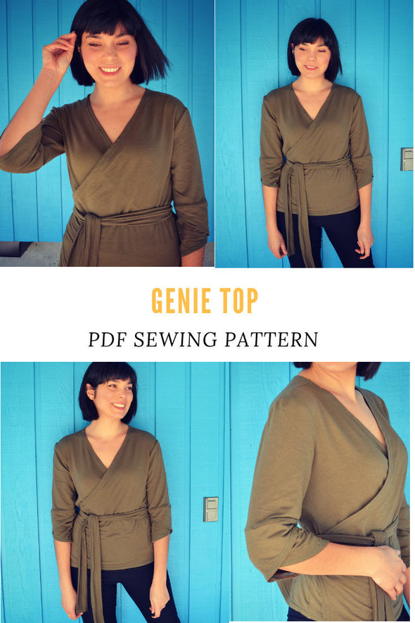 Genie Knit Top Printable sewing pattern - DGpatterns