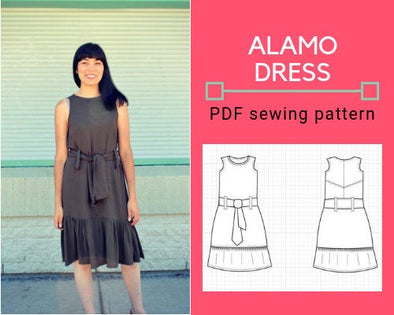 The Alamo Dress PDF sewing pattern - DGpatterns
