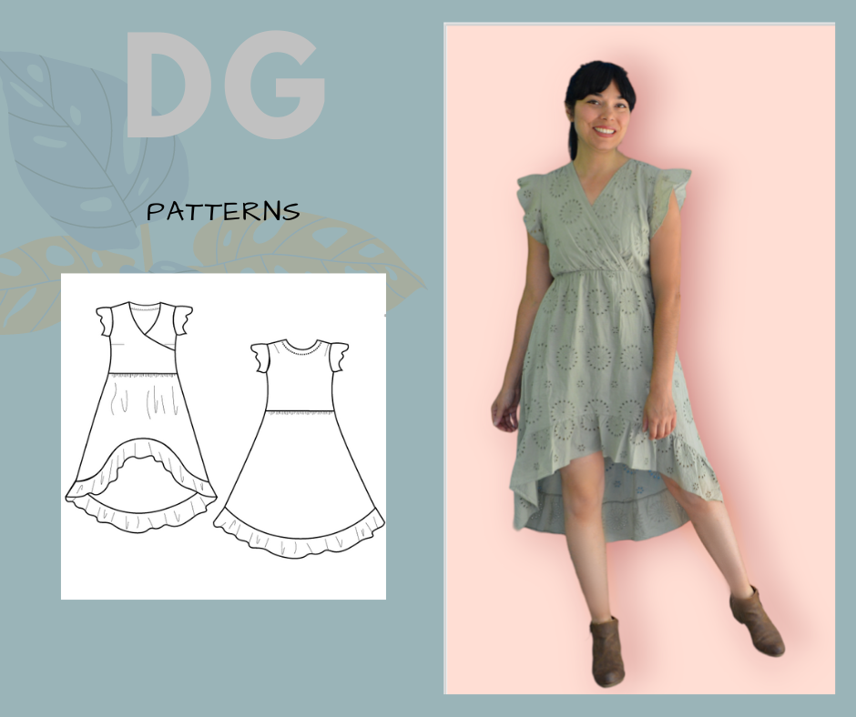 Empire Waist Dress Pattern | Fit And Flare Dress Pattern