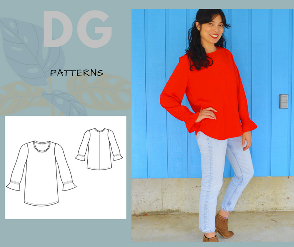 The Celta Blouse PDF sewing pattern and sewing tutorial