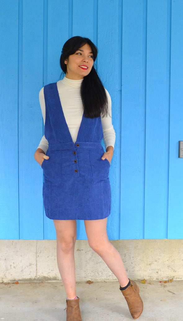 The Taylor Overall Dress PDF sewing pattern and sewing tutorial