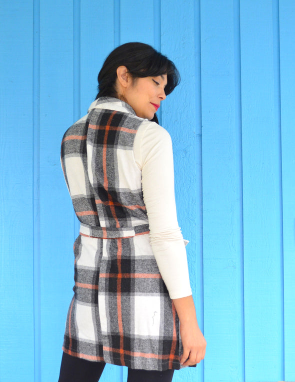 The Bianchi Sleeveless coat PDF sewing pattern and sewing tutorial