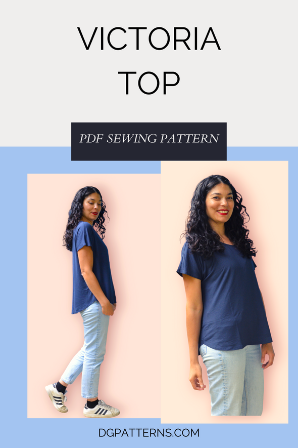 Victoria top For WOMEN PDF sewing pattern and sewing tutorial