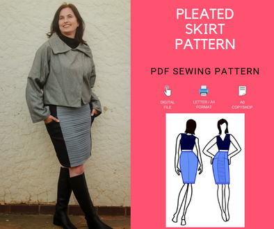 Pleated Skirt Pattern - DGpatterns