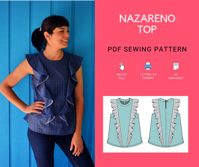 Nazareno Top PDF sewing pattern - DGpatterns
