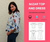 Nizar Top and Dress PDF sewing pattern - DGpatterns
