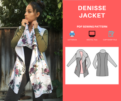 Denisse Jacket PDF sewing pattern