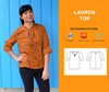 Lauren Top PDF sewing pattern