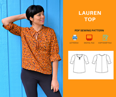 Lauren Top PDF sewing pattern