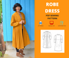 Robe Dress For WOMEN PDF sewing pattern and sewing tutorial