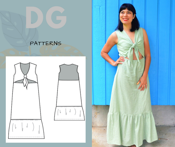 Gregorian Dress PDF sewing pattern