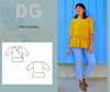 Cali top PDF sewing pattern and printable sewing tutorial for women including plus sizes.