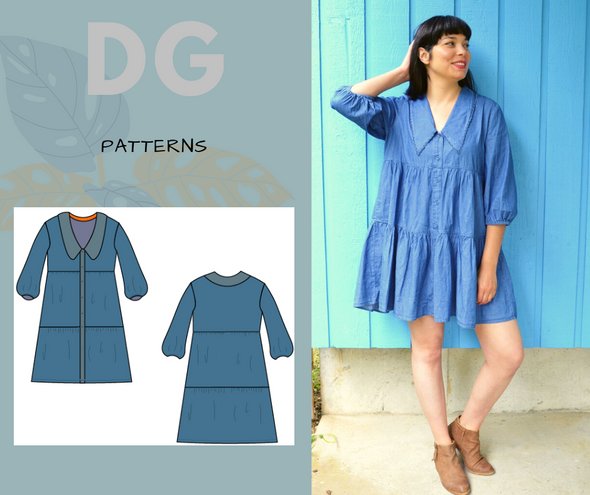 Terrace Dress PDF sewing pattern and printable sewing tutorial