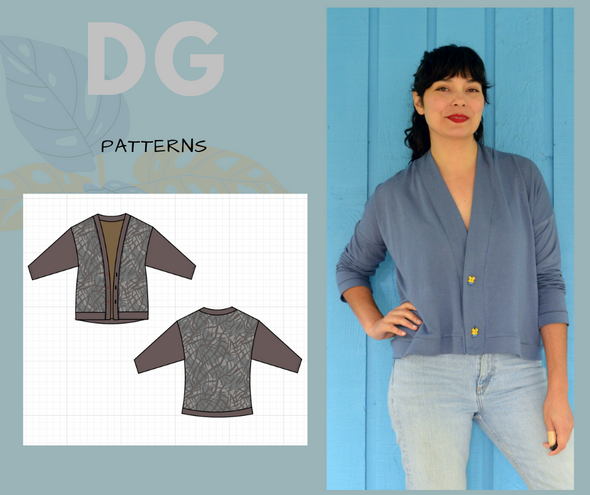 Batiste Cardigan PDF sewing pattern and printable sewing tutorial