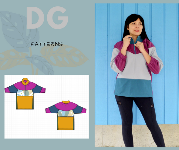 Liliana Windbreaker PDF sewing pattern and printable sewing tutorial