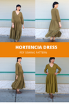 Hortencia dress For WOMEN PDF sewing pattern and sewing tutorial
