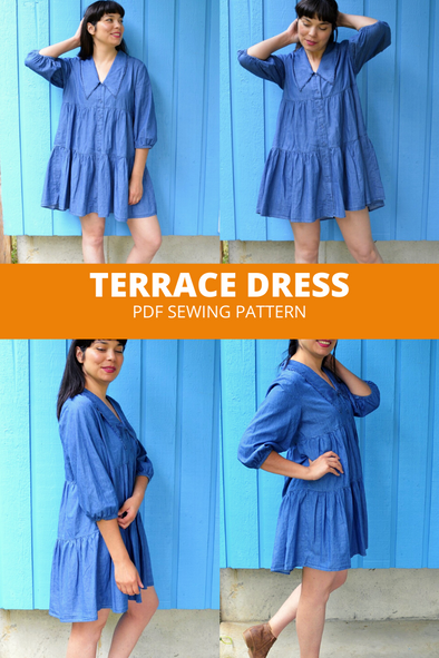 Terrace Dress PDF sewing pattern and printable sewing tutorial – DGpatterns