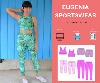 Eugenia Sportswear PDF sewing pattern - DGpatterns