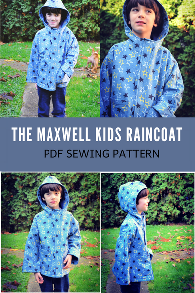 Maxwell Raincoat For Kids PDF sewing pattern