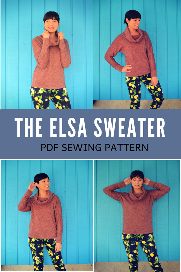 Elsa Sweater PDF sewing pattern and sewing tutorial