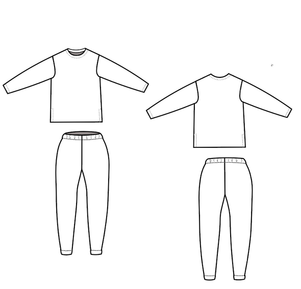 Milena Loungewear Set For WOMEN PDF sewing pattern and sewing tutorial ...
