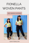 Fionella Pants PDF sewing pattern and printable sewing tutorial