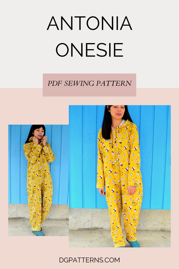 Antonia Onesie PDF sewing pattern and printable sewing tutorial