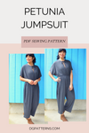 Petunia Jumpsuit For WOMEN PDF sewing pattern and sewing tutorial