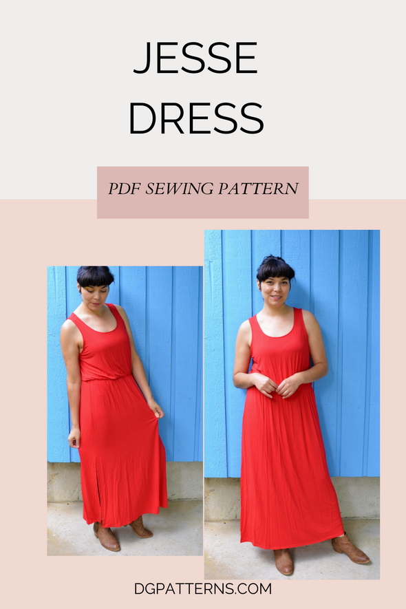 Jesse Dress PDF sewing pattern and printable sewing tutorial