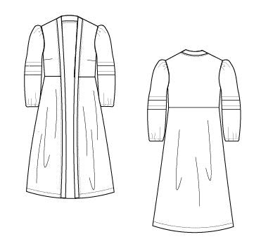 Robe Dress For WOMEN PDF sewing pattern and sewing tutorial