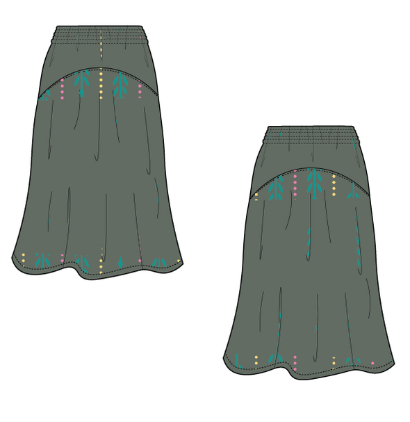 Beatrice Skirt PDF sewing pattern