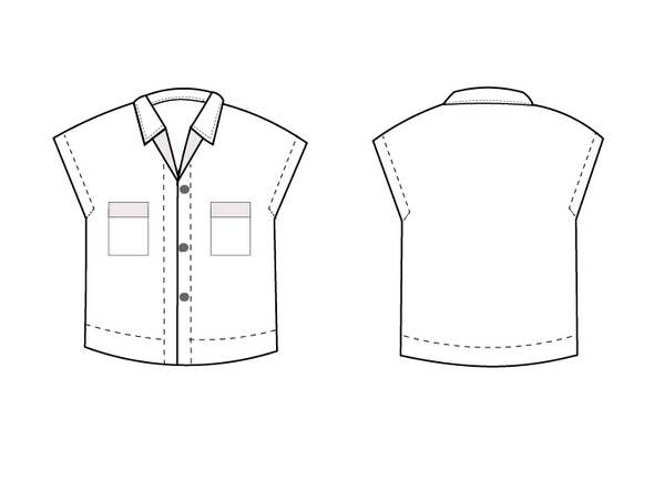 Rosario Boxy Shirt PDF sewing pattern