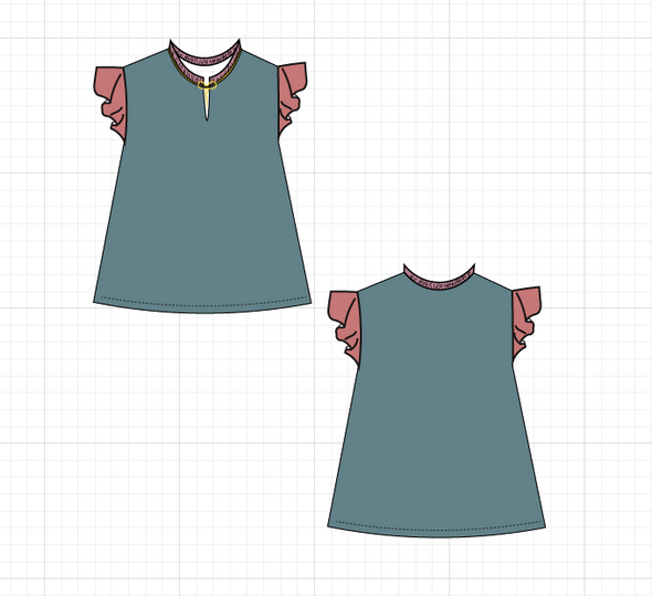 Coruna Top PDF sewing pattern and Sewing tutorial