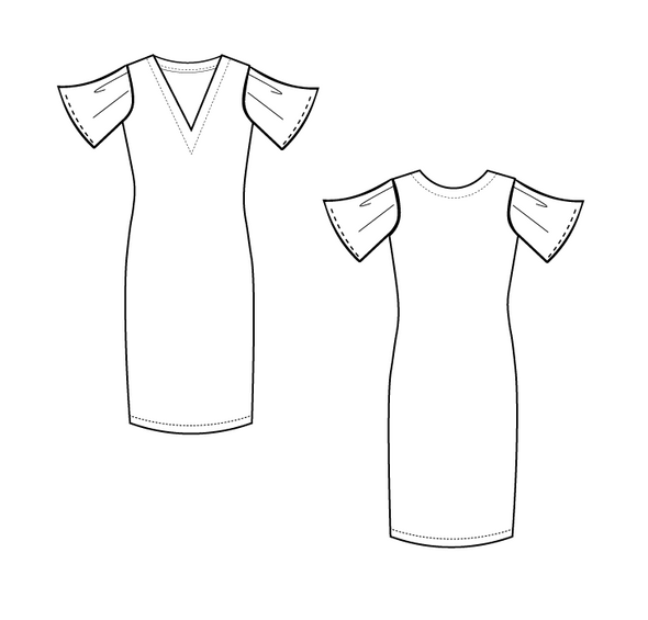 Gala Dress PDF sewing pattern and printable sewing tutorial