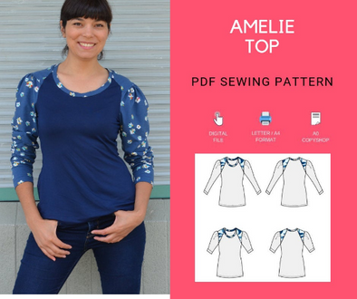 Amelie Top PDF sewing pattern