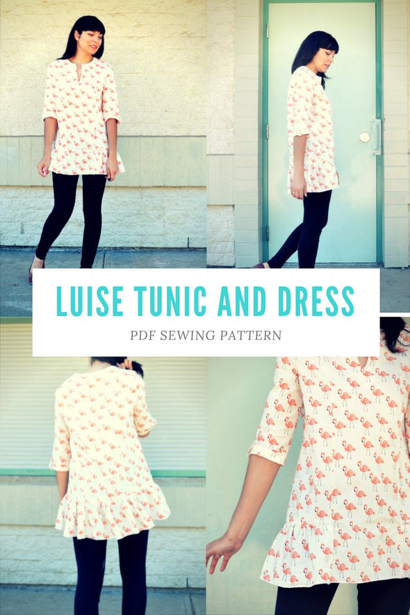 The Luise Tunic and Dress PDF printable sewing pattern – DGpatterns