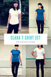 Clara T-shirt Set PDF sewing pattern - DGpatterns