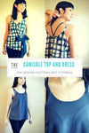 Camisole top and dress PDF sewing pattern and step by step sewing tutorial - DGpatterns