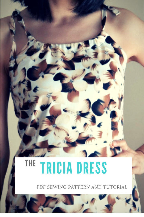 Tricia Dress Pattern: Instant download sewing pattern for women dress - DGpatterns