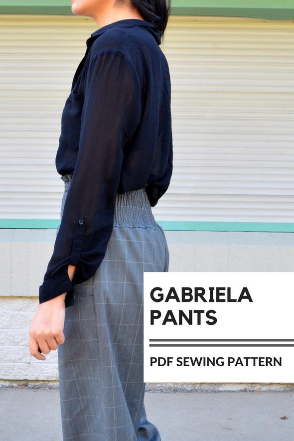 Gabriela Pants PDF sewing pattern and sewing tutorial - DGpatterns
