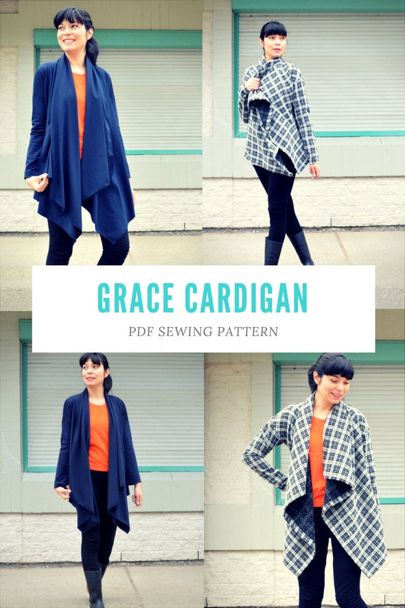 The Grace Cardigan PDF sewing pattern - DGpatterns