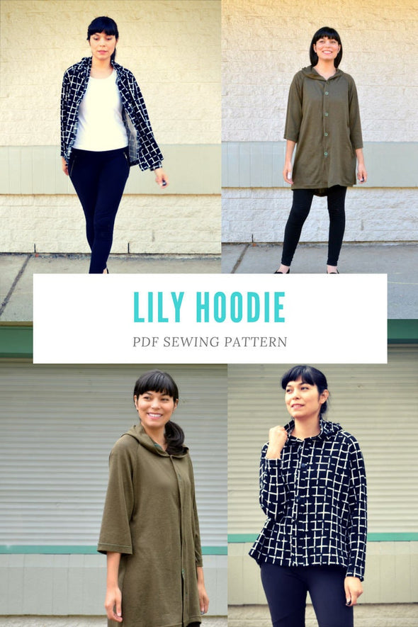 Lily Cardigan PDF sewing pattern and printable sewing tutorial - DGpatterns