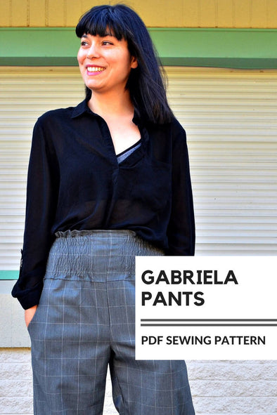 Gabriela Pants PDF sewing pattern and sewing tutorial – DGpatterns