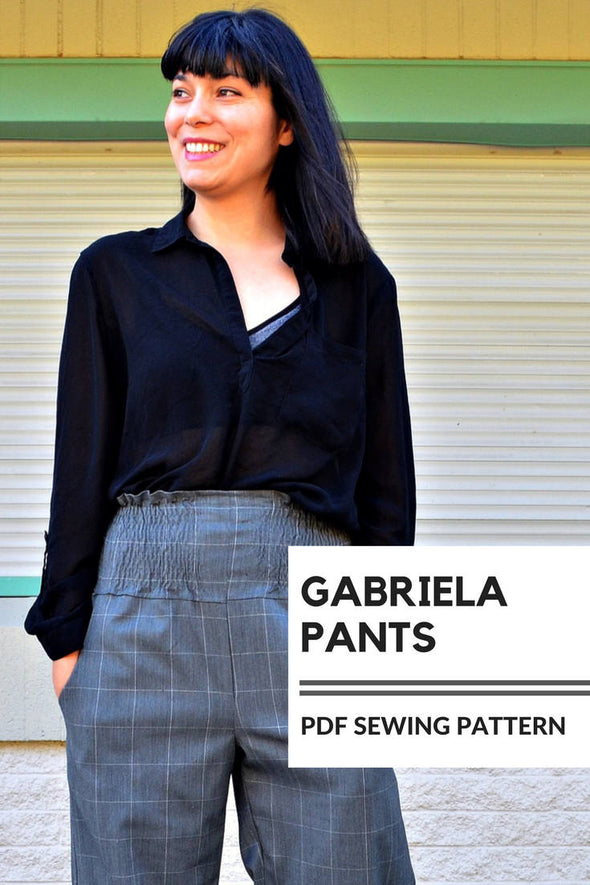 Gabriela Pants PDF sewing pattern and sewing tutorial - DGpatterns