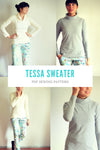 Tessa Sweater and Sweater Dress Pattern - DGpatterns