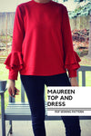 The Maureen Top and Dress PDF Sewing Pattern and Tutorial - DGpatterns
