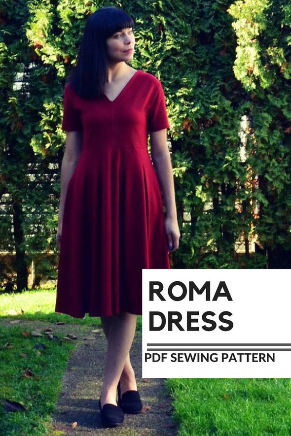 The Roma Dress PDF sewing pattern and Tutorial - DGpatterns