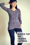 Alexis Top PDF sewing pattern and Sewing tutorial - DGpatterns